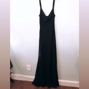 Black Draped Gown